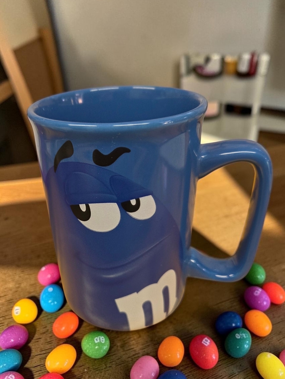 Blue M&M's Character Ceramic Mug - Blue